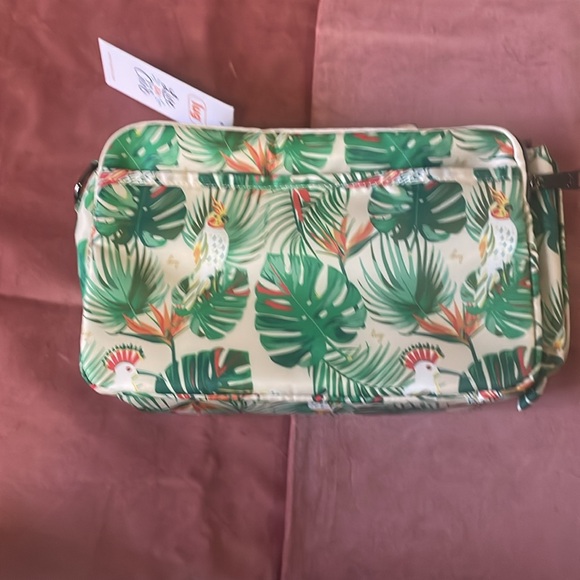 NWT Lug Rider Crossbody Bag, Tropical Birds Cream - Picture 3 of 11